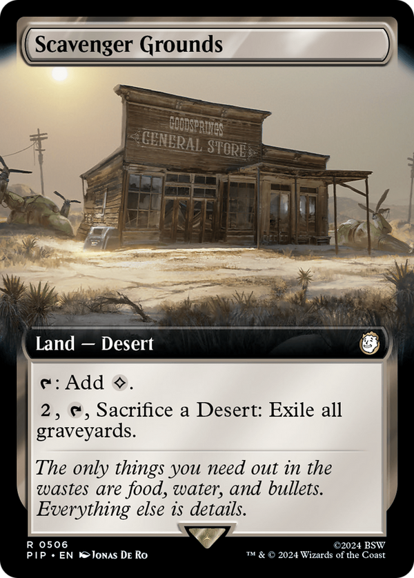 Scavenger Grounds (Extended Art) (506) [Fallout] foil - Deck Out Gaming