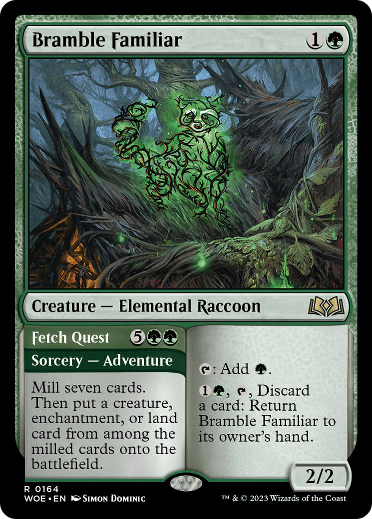 Bramble Familiar (164) [Wilds of Eldraine] foil - Deck Out Gaming