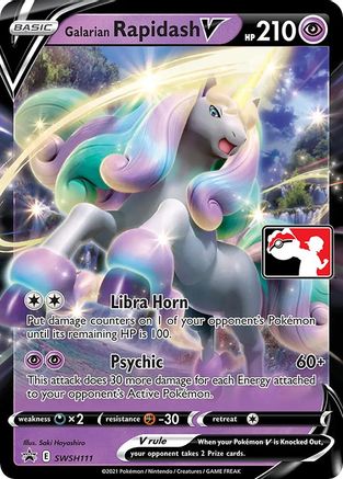 Galarian Rapidash V (SWSH111) [Prize Pack Series Cards] Holofoil - Deck Out Gaming
