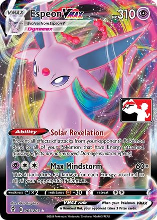 Espeon VMAX (65) [Prize Pack Series Cards] Holofoil - Deck Out Gaming