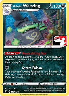 Galarian Weezing (113) [Prize Pack Series Cards] - Deck Out Gaming