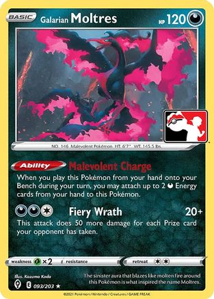 Galarian Moltres (93) [Prize Pack Series Cards] - Deck Out Gaming