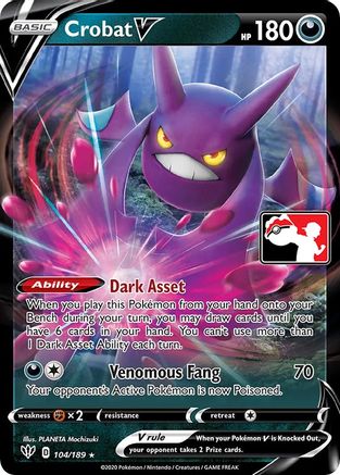 Crobat V (104) [Prize Pack Series Cards] Holofoil - Deck Out Gaming