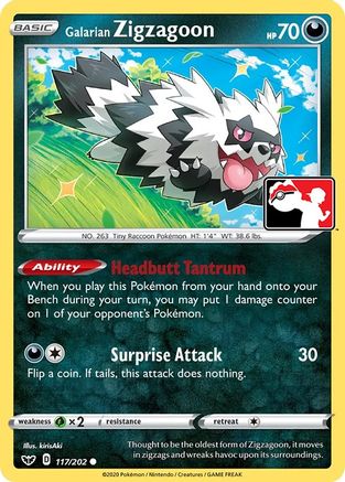 Galarian Zigzagoon (117) [Prize Pack Series Cards] - Deck Out Gaming