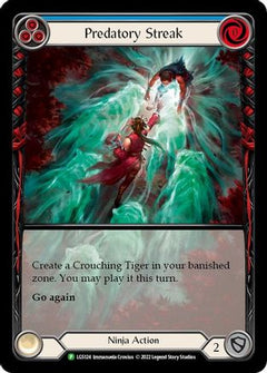 Predatory Streak (Blue) - LGS124 (LGS124) [Flesh and Blood: Promo Cards] Rainbow Foil - Deck Out Gaming