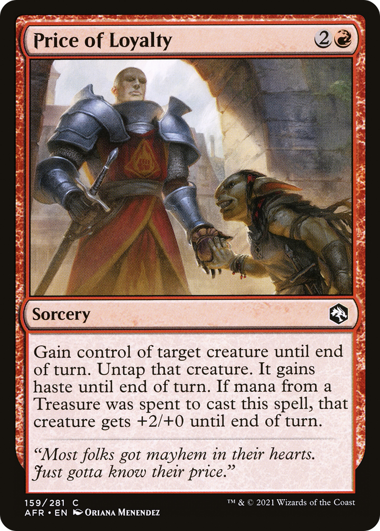 Price of Loyalty (159) [Adventures in the Forgotten Realms] foil - Deck Out Gaming