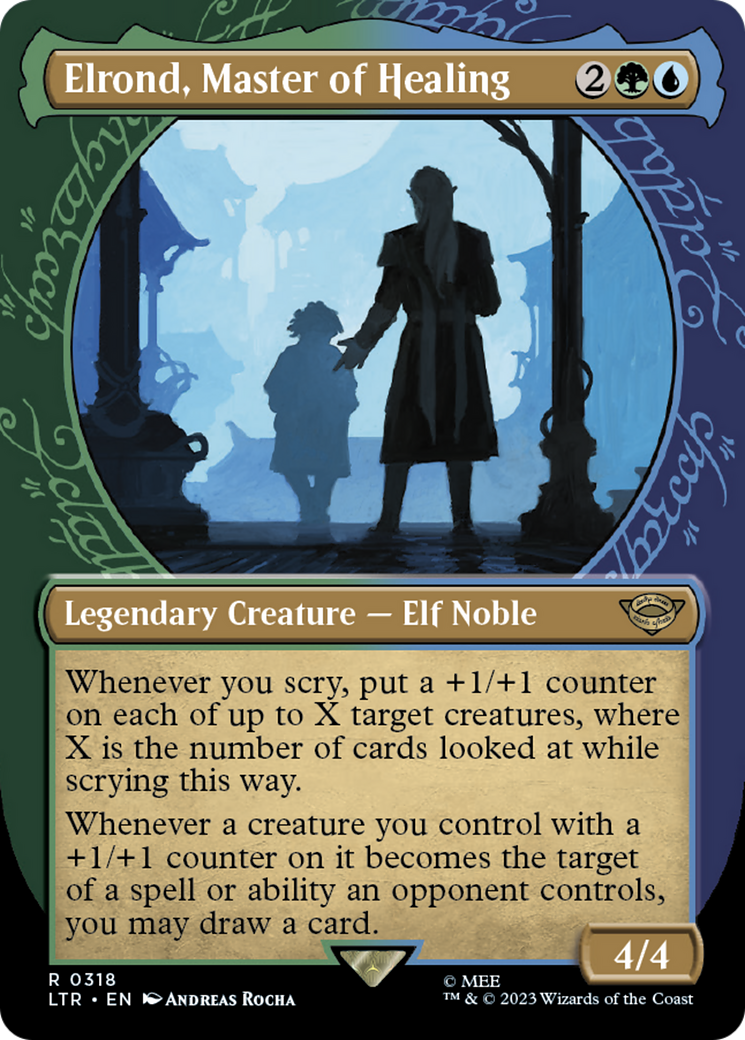 Elrond, Master of Healing (Showcase) (318) [The Lord of the Rings: Tales of Middle-earth] foil - Deck Out Gaming