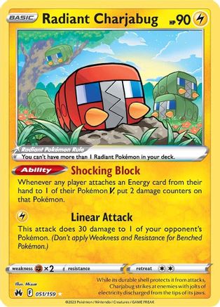 Radiant Charjabug (51) [Crown Zenith] Holofoil - Deck Out Gaming