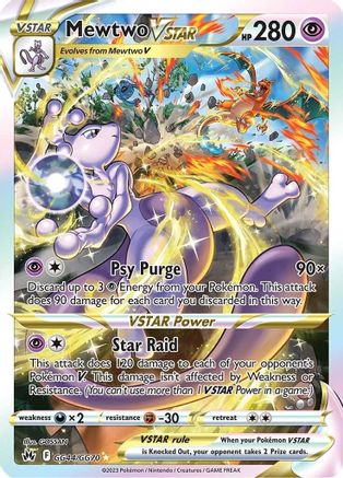 Mewtwo VSTAR (GG44) [Crown Zenith: Galarian Gallery] Holofoil - Deck Out Gaming