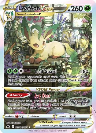 Leafeon VSTAR (GG35) [Crown Zenith: Galarian Gallery] Holofoil - Deck Out Gaming