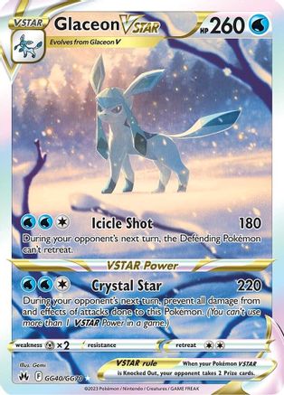 Glaceon VSTAR (GG40/GG70) [Sword & Shield: Crown Zenith] - Deck Out Gaming
