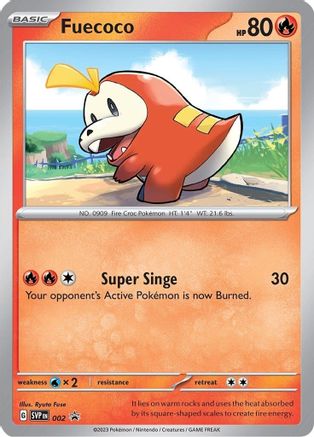 Fuecoco - 002 (2) [SV: Scarlet & Violet Promo Cards] Holofoil - Deck Out Gaming