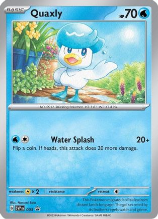 Quaxly - 003 (3) [SV: Scarlet & Violet Promo Cards] Holofoil - Deck Out Gaming
