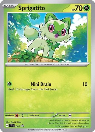 Sprigatito - 001 (1) [SV: Scarlet & Violet Promo Cards] Holofoil - Deck Out Gaming