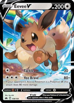 Eevee V (108) [Crown Zenith] Holofoil - Deck Out Gaming