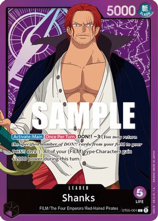 Shanks (ST05-001) [Starter Deck 5: Film Edition] Foil - Deck Out Gaming