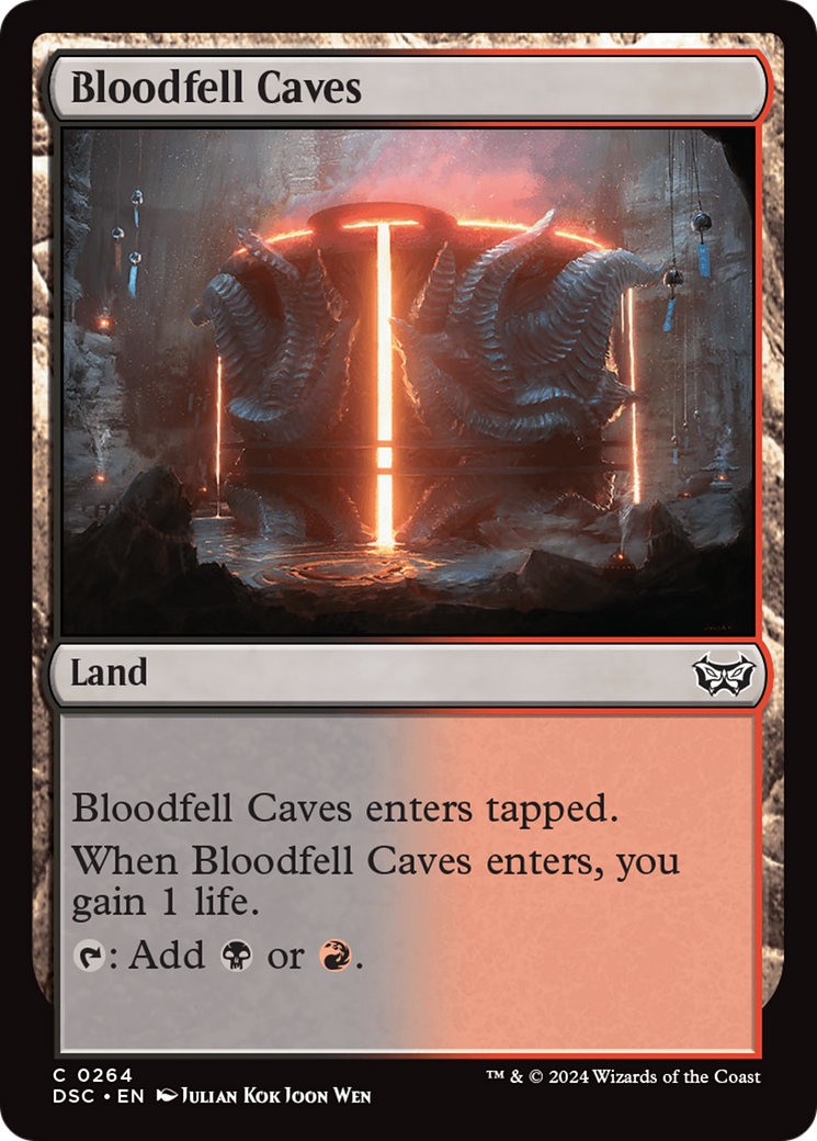 Bloodfell Caves (264) [Duskmourn: House of Horror Commander] - Deck Out Gaming