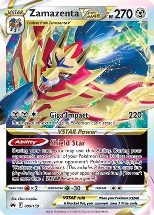 Zamazenta VSTAR (099/159) [Sword & Shield: Crown Zenith] - Deck Out Gaming