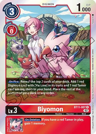 Biyomon (BT11-007) [Dimensional Phase] Foil - Deck Out Gaming