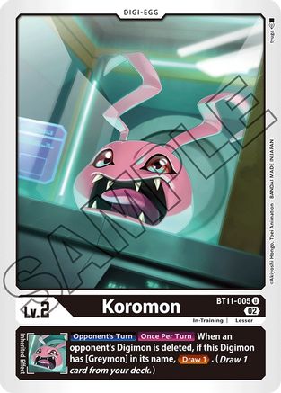 Koromon (BT11-005) [Dimensional Phase] Foil - Deck Out Gaming