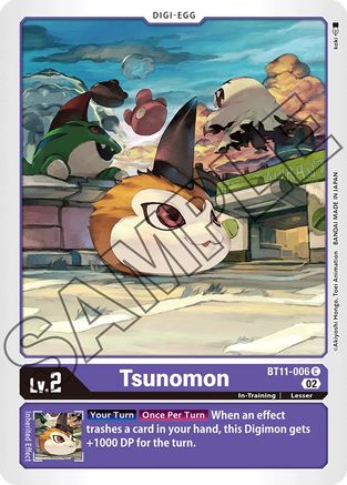 Tsunomon (BT11-006) [Dimensional Phase] Foil - Deck Out Gaming