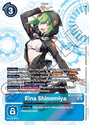 Rina Shinomiya (BT11-112) [Dimensional Phase] Foil - Deck Out Gaming