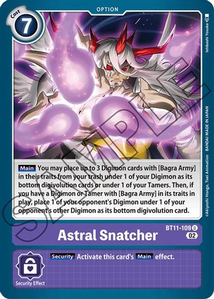 Astral Snatcher (BT11-109) [Dimensional Phase] Foil - Deck Out Gaming