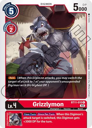 Grizzlymon (BT11-010) [Dimensional Phase] - Deck Out Gaming