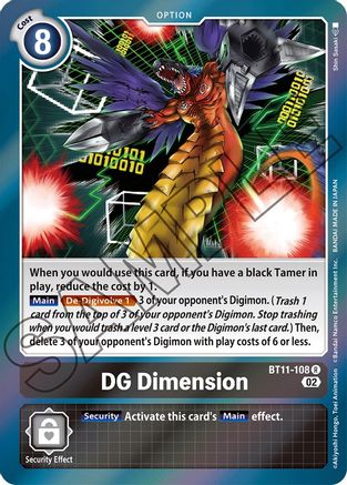 DG Dimension (BT11-108) [Dimensional Phase] Foil - Deck Out Gaming