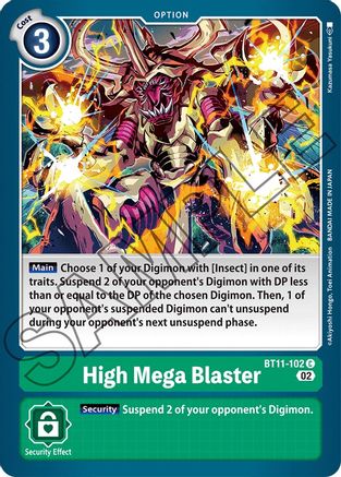 High Mega Blaster (BT11-102) [Dimensional Phase] Foil - Deck Out Gaming