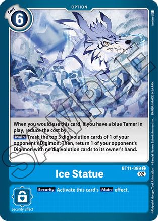 Ice Statue (BT11-099) [Dimensional Phase] Foil - Deck Out Gaming