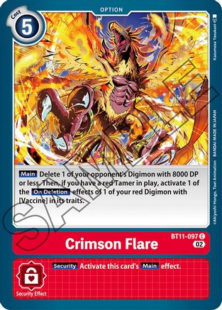 Crimson Flare (BT11-097) [Dimensional Phase] Foil - Deck Out Gaming