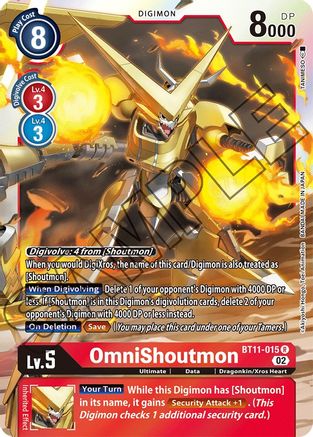 OmniShoutmon (BT11-015) [Dimensional Phase] Foil - Deck Out Gaming