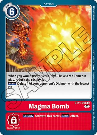 Magma Bomb (BT11-096) [Dimensional Phase] Foil - Deck Out Gaming