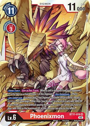 Phoenixmon (BT11-016) [Dimensional Phase] Foil - Deck Out Gaming