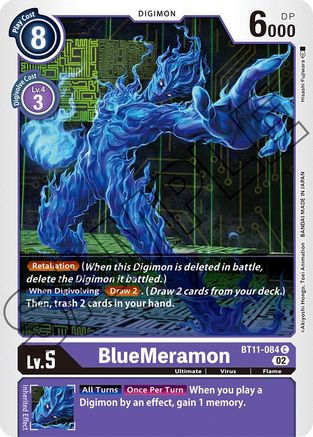 BlueMeramon (BT11-084) [Dimensional Phase] - Deck Out Gaming