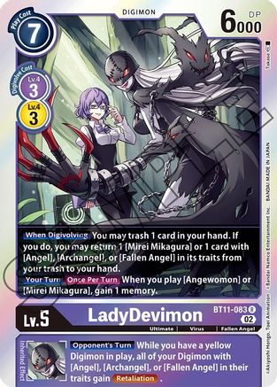 LadyDevimon (BT11-083) [Dimensional Phase] Foil - Deck Out Gaming