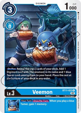 Veemon (BT11-023) [Dimensional Phase] - Deck Out Gaming