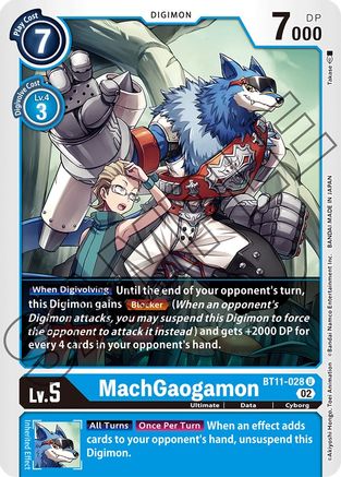 MachGaogamon (BT11-028) [Dimensional Phase] Foil - Deck Out Gaming