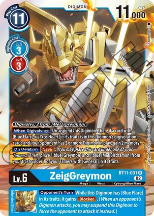 ZeigGreymon (BT11-031) [Dimensional Phase] Foil - Deck Out Gaming