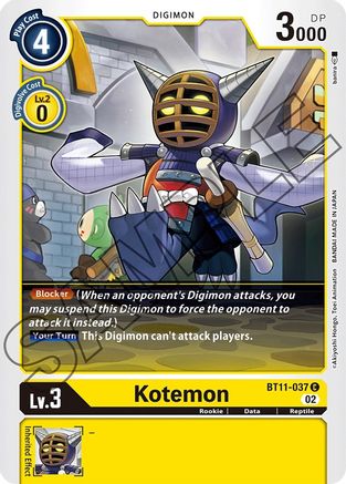 Kotemon (BT11-037) [Dimensional Phase] Foil - Deck Out Gaming