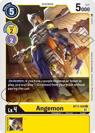 Angemon (BT11-038) [Dimensional Phase] Foil - Deck Out Gaming
