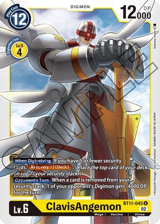 ClavisAngemon (BT11-045) [Dimensional Phase] Foil - Deck Out Gaming