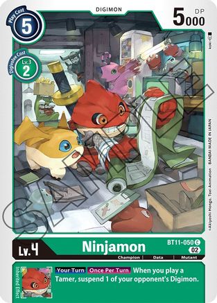 Ninjamon (BT11-050) [Dimensional Phase] Foil - Deck Out Gaming