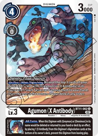 Agumon (X Antibody) (BT11-062) [Dimensional Phase] Foil - Deck Out Gaming