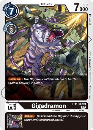 Gigadramon (BT11-067) [Dimensional Phase] Foil - Deck Out Gaming