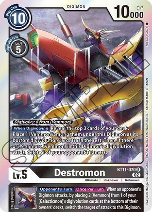 Destromon (BT11-070) [Dimensional Phase] Foil - Deck Out Gaming