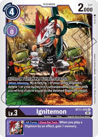 Ignitemon (BT11-076) [Dimensional Phase] Foil - Deck Out Gaming