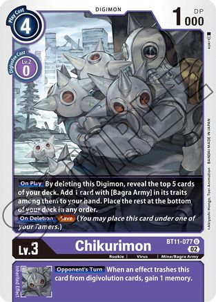 Chikurimon (BT11-077) [Dimensional Phase] Foil - Deck Out Gaming