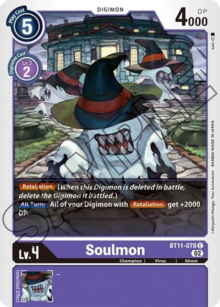 Soulmon (BT11-078) [Dimensional Phase] Foil - Deck Out Gaming